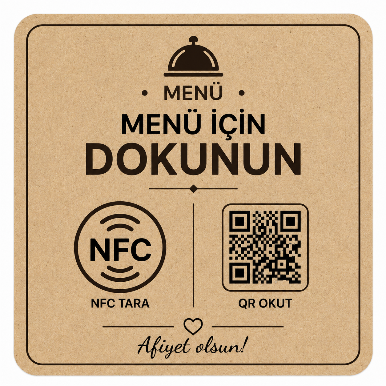 NFC Menü Kraft (10 x 10 cm)